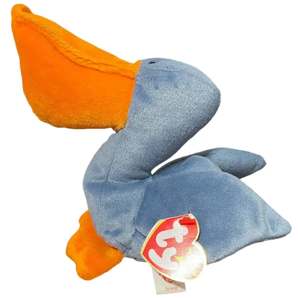 Vintage‎ 1996 Ty Beanie Baby blue pelican named Scoop